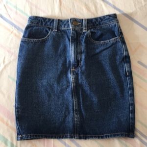 American Apparel Denim Pencil Skirt